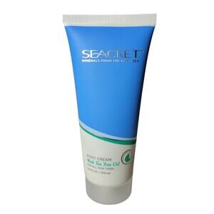 Seacret Foot Cream With Tea Tree Oil Minerals From Dead Sea NEW 3.4oz bottle